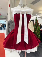 Bowknot Sleeveless Flare Bloomers Mini Dress