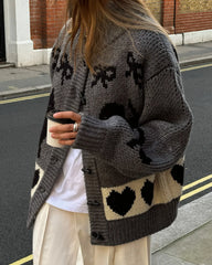 Printed Graphic Cardigan