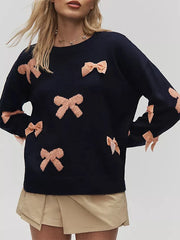 3D Bow Teddy Sweatshirt