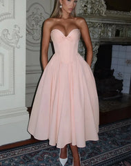 Sweetheart Neckline Bustier Strapless Maxi Dress