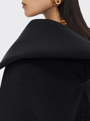 Gold Zipper Black Hoodie Jacket