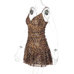 Leopard Print Cami Mini Dress