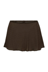 Mesh Sheer Polka Dots Mini Skirt