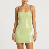 Sequin Spaghetti Strap Mini Dress