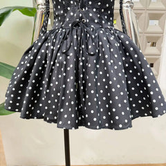 Polka Dot Corset Mini Dress