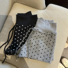 Polka Dot Drawstring Shorts