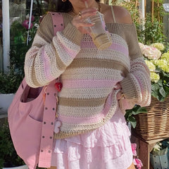 Striped Knit Crewneck