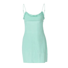 Green Sheer Mini Dress