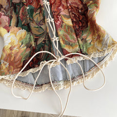 Jquarad Lace Up Print Corset
