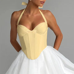 Bow Tie Corset Solid Top