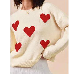 Knit Heart/Bow Sweater