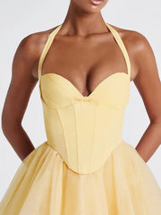 Bow Tie Corset Solid Top