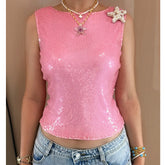 Starfish Sequin Crop Top