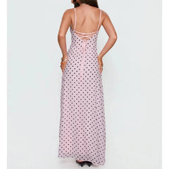 Polka Dot Slip Long Dress