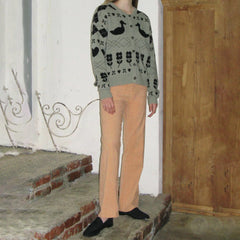 Duck Print Knitwear Sweater