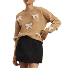 3D Bow Teddy Sweatshirt