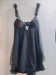 Ruffles Strap Babydoll Mini Nightdress