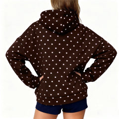 Polka Dot Printed Hoddie