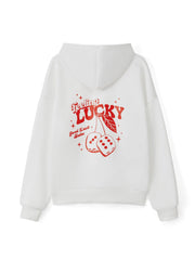 Dice Print Hoodie Sweatshirt