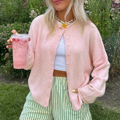 Button Knitted Cardigan