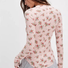 Button Up Waffle Knit Shirt