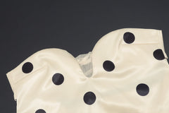 Strapless Polka Dot Mini Dress