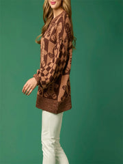 Halloween/Christmas Print Sweater