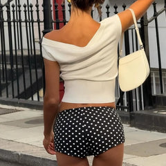 Off Shoulder Knitted Tank Top
