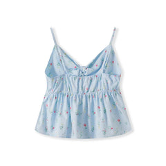 Light blue floral camisole top