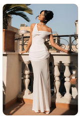 Off Shoulder Draped Corset Mesh Maxi Dress