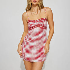 Plaid Cami Mini Dress