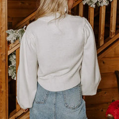 Merry Everything Letter Print Graphic Sweatshirt