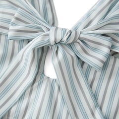 Spaghetti Strap V Neck Tie Front Cutout Cami Maxi Dress