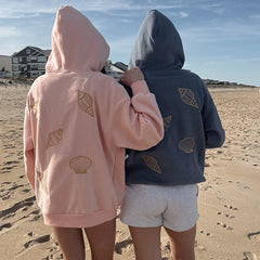 Seashell Embroidery Sweatshirt Hoodie