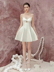 Diamond Pearl Slip A-line Mini Dress