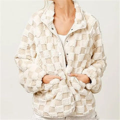 Checkered Sherpa Jacket