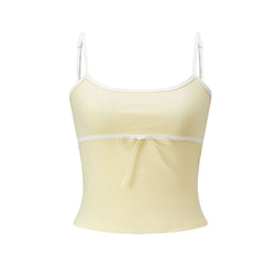 Polka Dot Bow Tie Spaghetti Strap Tank Top
