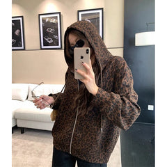 Leopard Print Hoodie