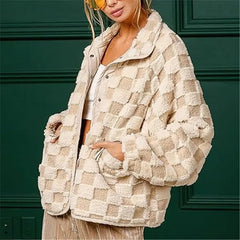 Checkered Sherpa Jacket