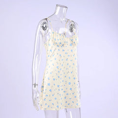 Floral Print Cami Pajama Mini Dress