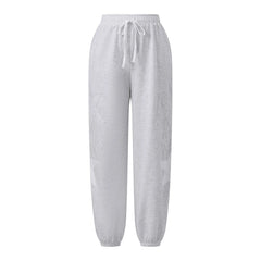 Star Patch High Waist Drawstring Jogger