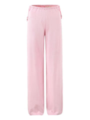 Ribbed Tube Top And High Waist Pants Set