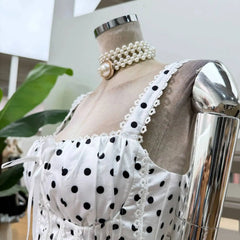 Polka Dot Corset Mini Dress