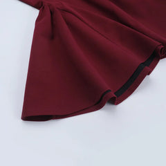 Solid Flare Strap Bustier Mini Dres