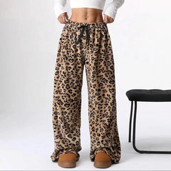 Printed Plush Sweatpants