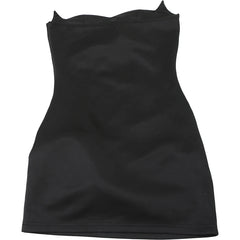 Satin 3D Rose Sleeveless Patchwork Polka Dot Mini Dress