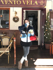 Winter Scenery Knitted Cardigan