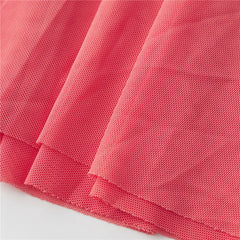 Pink Mesh Halter Strap Maxi Dress