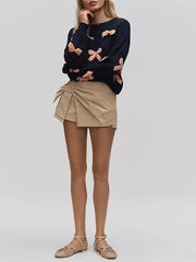 3D Bow Teddy Sweatshirt