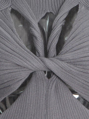 Twisted Hollow Out Knitting Tank Top